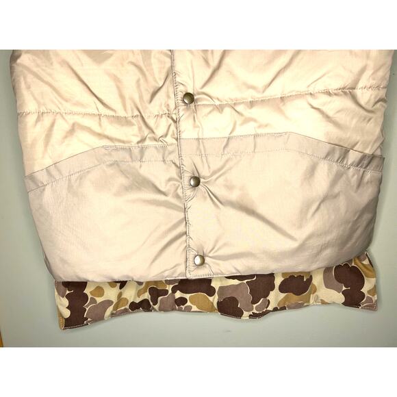 Mount'n Prairie Vintage Camo Puffer Vest Hunting Reversible Old School Large - Picture 7 of 9